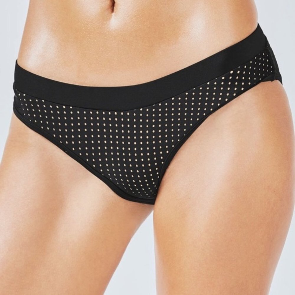 FABLETICS Women's Perforated Body w Nude Lining Bikini Bottom Size S